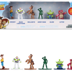 Set of 6 Diecast Figures Toy Story Movie Franchise Nano Metalfigs Series Diecast Models by Jada