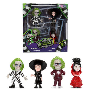 Set of 4 Diecast Figures Beetlejuice (1988) Movie Metalfigs Series by Jada