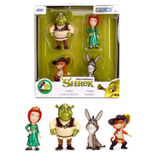 Set of 4 Diecast Figures Shrek (2001) Movie Metalfigs Series by Jada