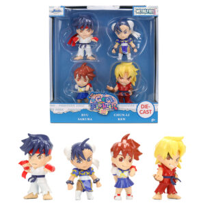 Set of 4 Diecast Figures Super Gem Fighter Mini Mix (1997) Video Game Metalfigs Series Diecast Models by Jada