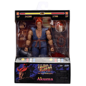 Akuma 6 Moveable Figure with Accessories and Alternate Head and Hands Ultra Street Fighter II: The Final Challengers (2017) Video Game Model by Jada