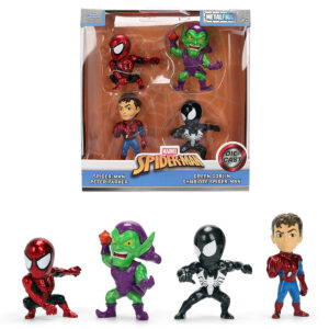 Set of 4 Diecast Figures Spider-Man Wave 3 Metalfigs Series Diecast Models by Jada
