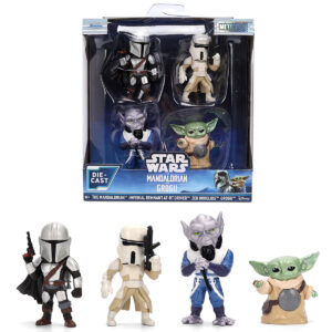 Set of 4 Diecast Figures Star Wars: The Mandalorian & Grogu (2026) Movie Metalfigs Series Diecast Models by Jada