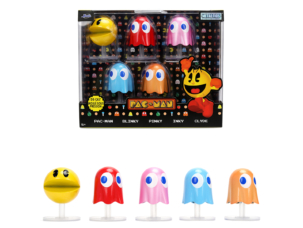 Set of 5 Diecast Figures Pac-Man (1980) Video Game Metalfigs Series Diecast Models by Jada
