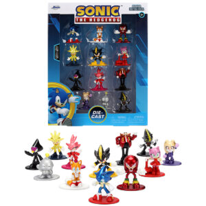 Set of 12 Diecast Figures Sonic The Hedgehog Video Games Nano Metalfigs Series Diecast Models by Jada
