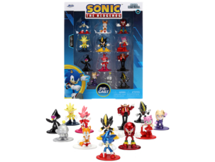 Set of 12 Diecast Figures Sonic The Hedgehog Video Games Nano Metalfigs Series Diecast Models by Jada