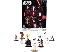 Set of 12 Diecast Figures Star Wars Movie Franchise Nano Metalfigs Series Diecast Models by Jada