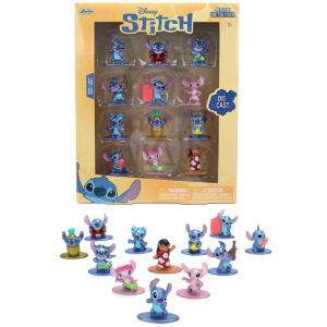 Set of 12 Diecast Figures Disney's Stitch Franchise Nano Metalfigs Series Diecast models by Jada