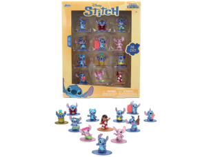 Set of 12 Diecast Figures Disney's Stitch Franchise Nano Metalfigs Series Diecast models by Jada