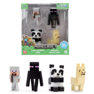 Set of 4 Diecast Figures Minecraft Video Game Wave 6 Metalfigs Series Diecast Models by Jada