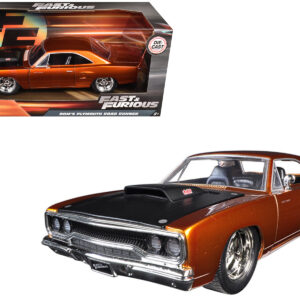 Dom's 1970 Plymouth Road Runner Copper with Black Hood Fast & Furious 7 (2015) Movie 1/24 Diecast Model Car by Jada
