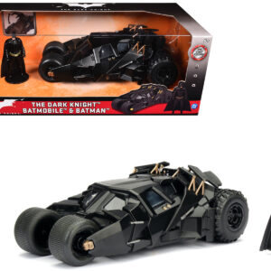 2008 The Dark Knight Tumbler Batmobile with Batman Diecast Figurine 1/24 Diecast Model Car by Jada