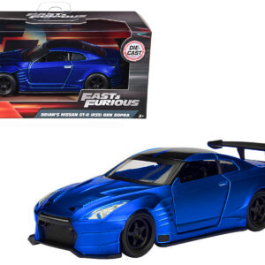 Brian's 2009 Nissan GTR R35 Blue Ben Sopra Fast & Furious Movie 1/32 Diecast Model Car by Jada