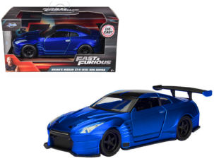 Brian's 2009 Nissan GTR R35 Blue Ben Sopra Fast & Furious Movie 1/32 Diecast Model Car by Jada