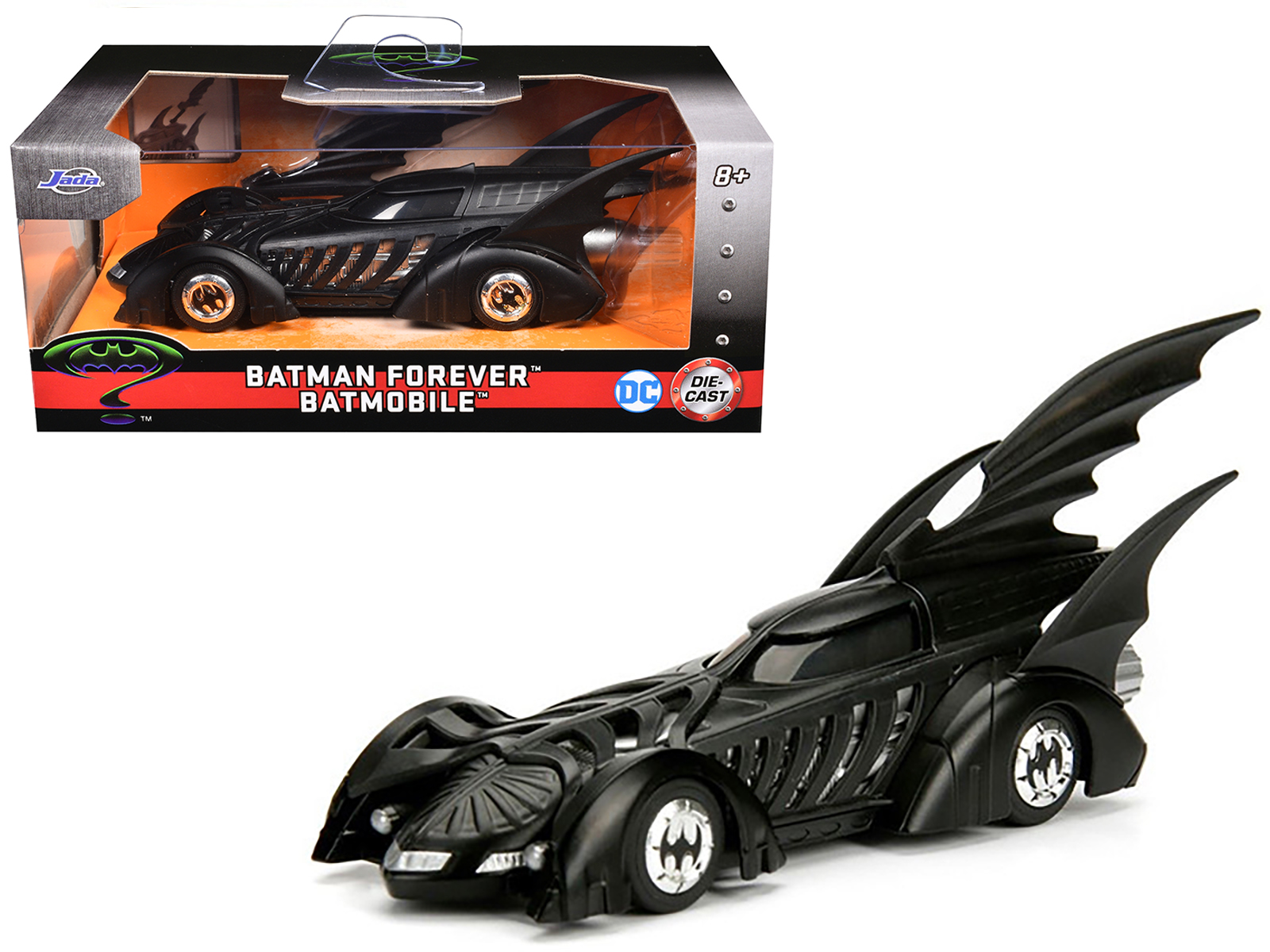 Batmobile Black Batman Forever (1995) Movie Hollywood Rides Series 1/32 Diecast Model Car by Jada