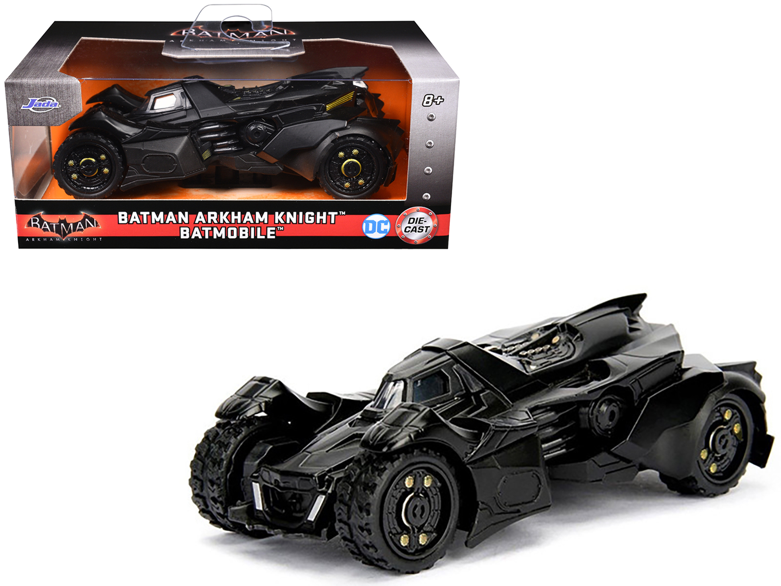 Batmobile Black Batman: Arkham Knight (2015) Video Game Hollywood Rides Series 1/32 Diecast Model Car by Jada