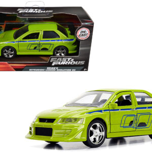 Brian's Mitsubishi Lancer Evolution VII Green Fast & Furious Movie 1/32 Diecast Model Car by Jada