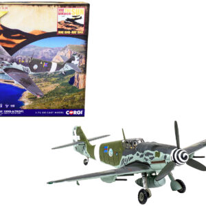 Messerschmitt Me109G-6 (Trop) Fighter Aircraft "Maggiore Antonio Vizzotto 150 Gruppo Gigi Tre Osei Regia Aeronautica Sicily" (July 1943) "The Aviation Archive" Series 1/72 Diecast Model by Corgi
