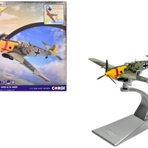 Messerschmitt Bf 109E-4/B Jabo Fighter-Bomber Aircraft "Oberleutnant Walter Rupp 3./JG53 RAF Manston Battle of Britain" (1940) German Luftwaffe "The Aviation Archive" Series 1/72 Diecast Model by Corgi