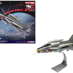 English Electric Lightning F.6 Aircraft "XR726 No. 5 Squadron Binbrook Wing RAF Leconfield" (1973) Royal Air Force "The Aviation Archive" Series 1/48 Diecast Model by Corgi