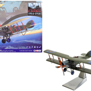 Bristol F-2B Fighter Aircraft "C4636 Devil-in-the-Dusk No. 39 Squadron" (1918) Royal Flying Corps "The Aviation Archive" Series 1/48 Diecast Model by Corgi