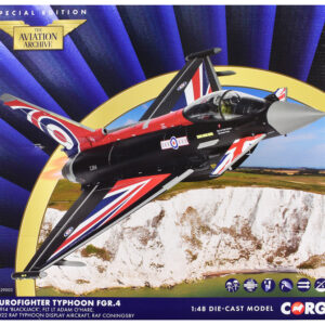 Eurofighter Typhoon FGR4 Aircraft "Blackjack RAF Typhoon Display Aircraft" (2022) British Royal Air Force "The Aviation Archive" Series 1/48 Diecast Model by Corgi
