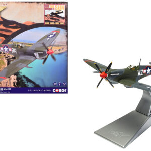 Supermarine Spitfire MkIXC Fighter Aircraft "Porky II Lt Robert Connor 309th Fighter Squadron 31st Fighter Group" (1943) United States Army Air Forces "The Aviation Archive" Series 1/72 Diecast Model by Corgi