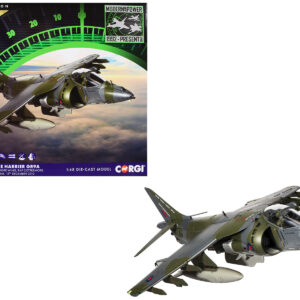 British Aerospace Harrier GR9A Aircraft "ZG506/P77 Ninja 1 RAF Cottesmore Final Flight Retirement Scheme" (2010) Royal Air Force "The Aviation Archive" Series 1/48 Diecast Model by Corgi
