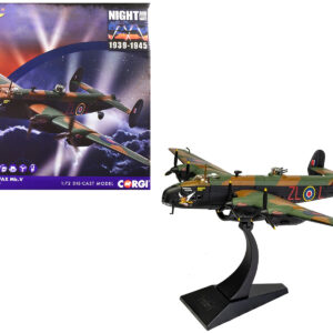 Handley Page Halifax MkV Bomber Aircraft "DK186 London’s Revenge - L for Lana No. 427 Squadron RAF Leeming" (1943) Royal Canadian Air Force "The Aviation Archive" Series 1/72 Diecast Model by Corgi