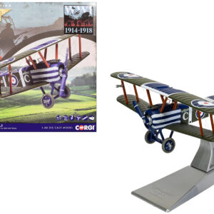 Sopwith Camel F.1 Aircraft "B7190 Donner Wetter! 'C' Flight No. 10 Squadron" (1918) Royal Naval Air Service "The Aviation Archive" Series 1/48 Diecast Model by Corgi