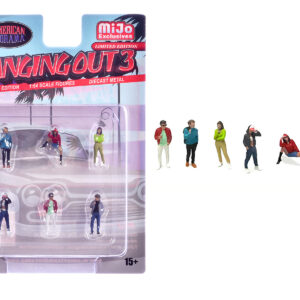 Hanging Out #3 6 piece Diecast Figure Set (6 Figures) Limited Edition for 1/64 Scale Models by American Diorama
