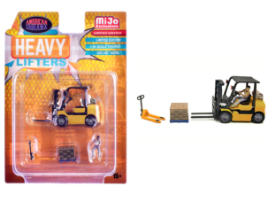 Heavy Lifters 4 piece Diecast Set Limited Edition for 1/64 Scale Models by American Diorama