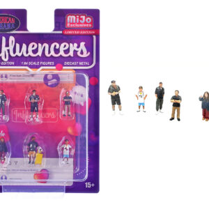 Influencers 6 piece Diecast Figure Set Limited Edition for 1/64 Scale Models by American Diorama