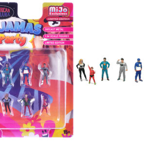 Pajamas Party 6 piece Diecast Figure Set (6 Figures) Limited Edition for 1/64 Scale Models by American Diorama