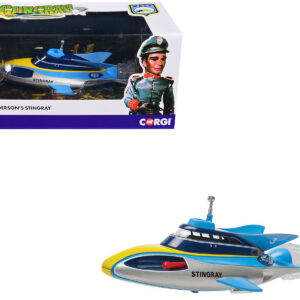 Stingray Submarine Blue and Silver with Yellow Stripes "Gerry Anderson's Stingray" (1964) TV Series Diecast Model by Corgi