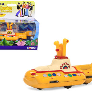 The Beatles Yellow Submarine with Sitting Band Member Figures Diecast Model by Corgi