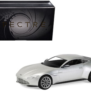 Aston Martin DB10 RHD (Right Hand Drive) Silver Metallic James Bond 007 Spectre (2015) Movie Diecast Model Car by Corgi