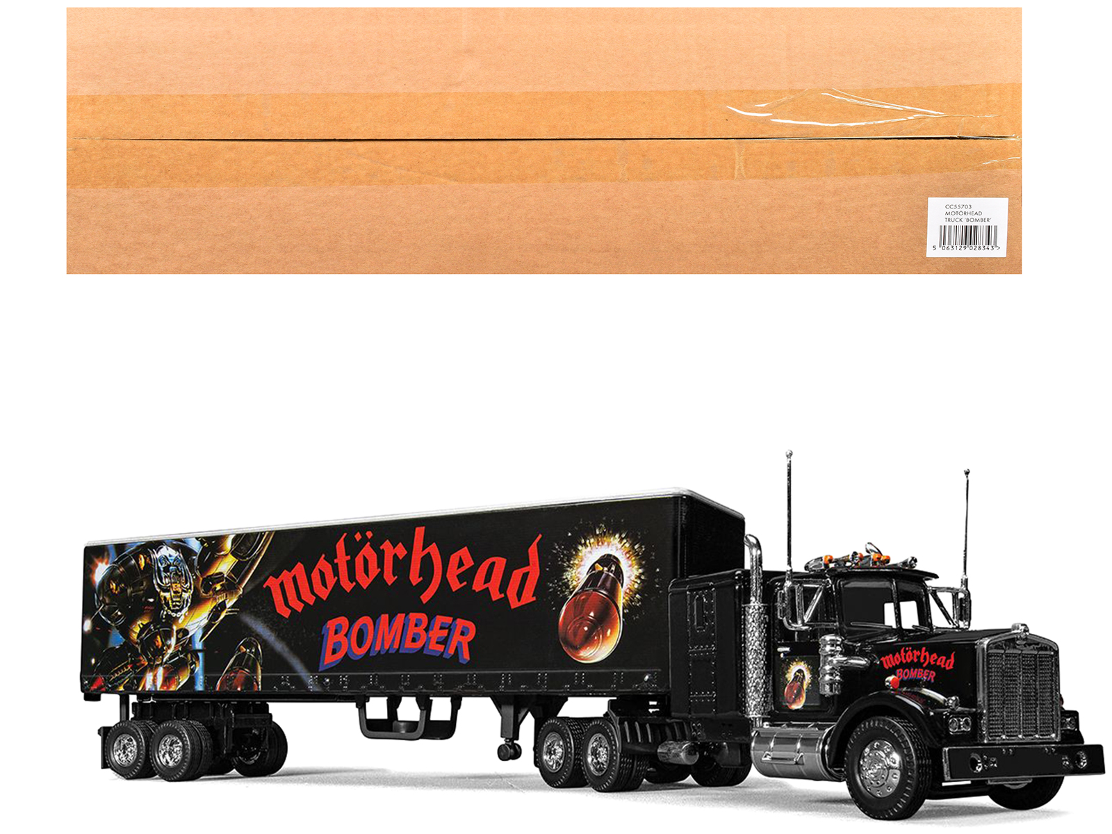 Motorhead Bomber Transport Truck Black 1/50 Diecast Model by Corgi