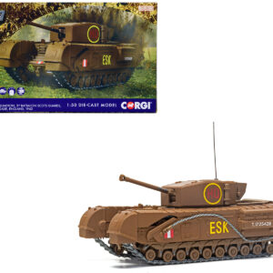 Churchill Mk.III Tank "ESK Squadron HQ C Squadron 3rd Battalion Scots Guards 6th Guards Armoured Brigade" (1943) British Royal Army "Military Legends" Series 1/50 Diecast Model by Corgi