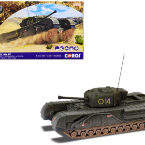 Churchill Mk.IV Tank "'To Catch a Tiger' 'Toledo' C Squadron 14 Troop 21st Army Tank Brigade Tunisia" (1943) British Royal Army "Military Legends" Series 1/50 Diecast Model by Corgi