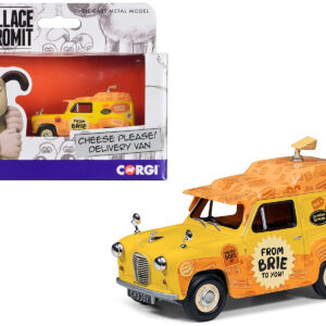 Austin A35 Van RHD (Right Hand Drive) Yellow "Cheese Please" "Wallace & Gromit" Diecast Model Car by Corgi