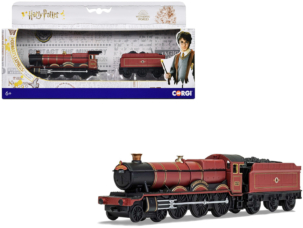 Hogwarts Express Locomotive with Coal Train Car Harry Potter Movie Series 1/100 Diecast Model by Corgi
