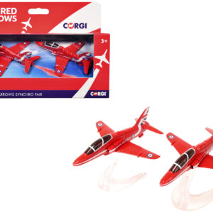 Royal Air Force "Red Arrows" Synchro Pair Set of 2 Planes Diecast Models by Corgi