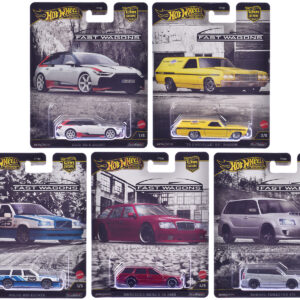 Fast Wagons 5 piece Set Car Culture 2024 Series J Diecast Model Cars by Hot Wheels