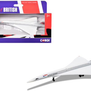 BAe/Aerospatiale Concorde Commercial Aircraft "British Airways" White "Best of British" Series Diecast Model by Corgi