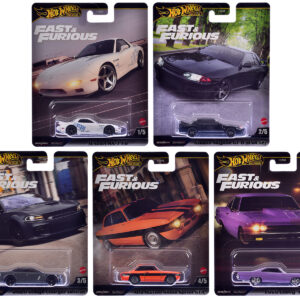 Fast & Furious 2025 5 piece Set K Diecast Model Cars by Hot Wheels