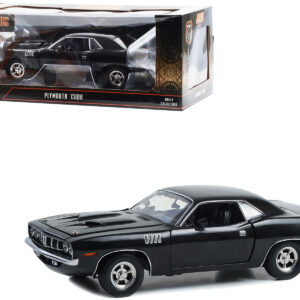Plymouth Barracuda Black John Wick: Chapter 4 (2023) Movie 1/18 Diecast Model Car by Highway 61
