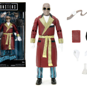 The Invisible Man 6 Moveable Figure with Accessories and Alternate Head and Hands Universal Monsters Series by Jada