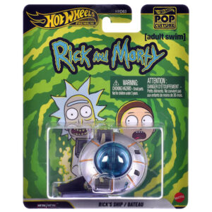 Rick's Ship Silver Rick and Morty (2013-Current) TV Series Pop Culture Series Diecast Model Car by Hot Wheels