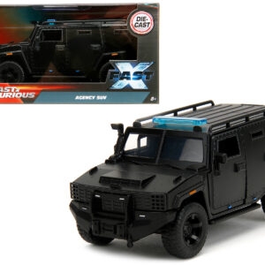 Agency SUV Matt Black Fast X (2023) Movie Fast & Furious Series 1/32 Diecast Model Car by Jada
